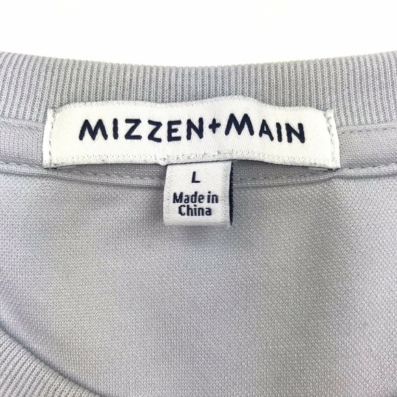 Mizzen+Main Light Gray Short Sleeve Tee - Picture 5 of 5